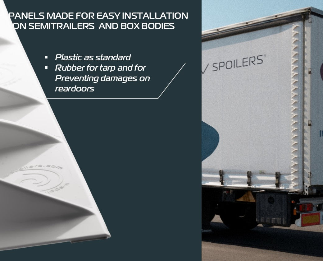 VSpoilers for SEMI trailer (Kit with 20 panels)