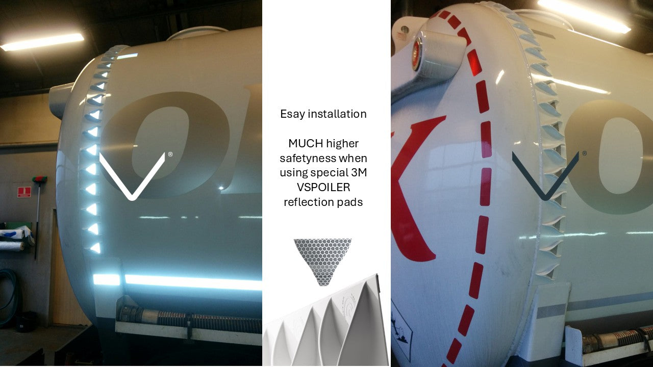 VSpoilers for SEMI trailer (Kit with 20 panels)